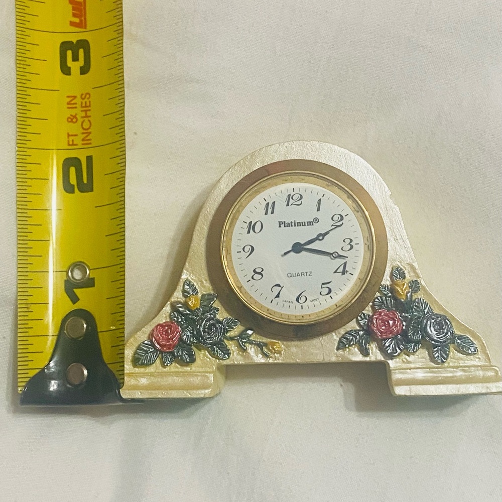 Miniature Decorative Mantle Clock - Picture 8 of 8
